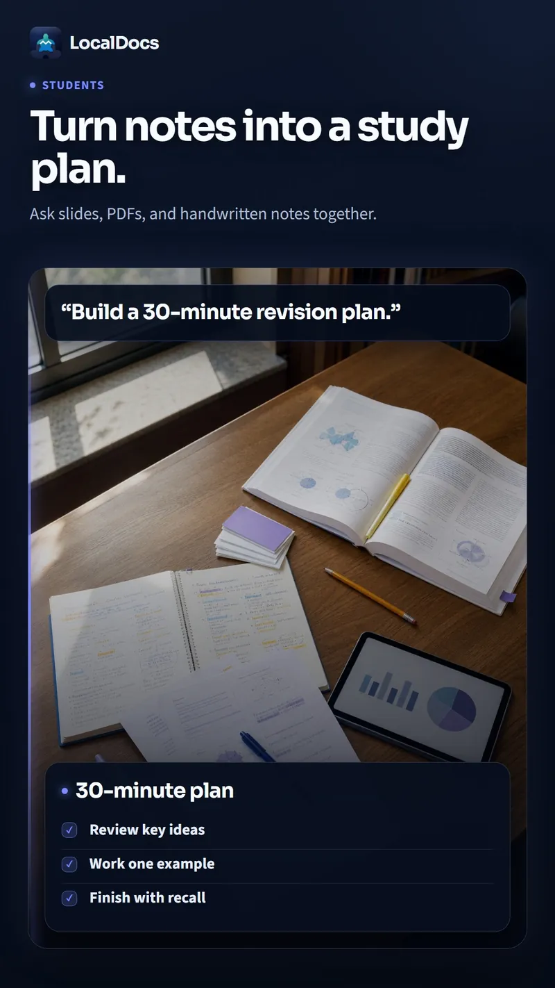 Revise from lecture notes, PDFs and textbooks